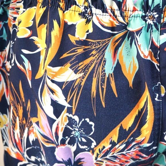 MBX Premium Goods Mens Swim Trunks Floral Flex Fit Elastic Waist Drawstring Sz L - Picture 7 of 7